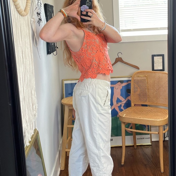 Alice + Olivia Crochet Lace Crop Top - Picture 3 of 6